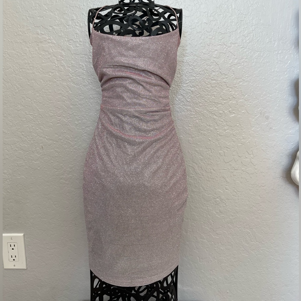 Pink glitter dress